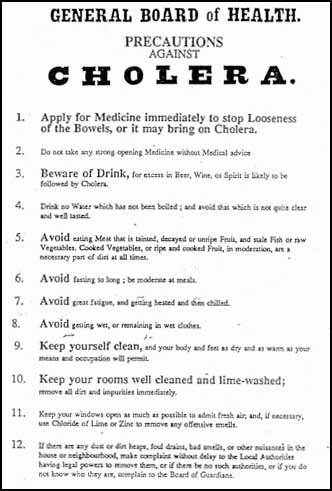 Cholera poster